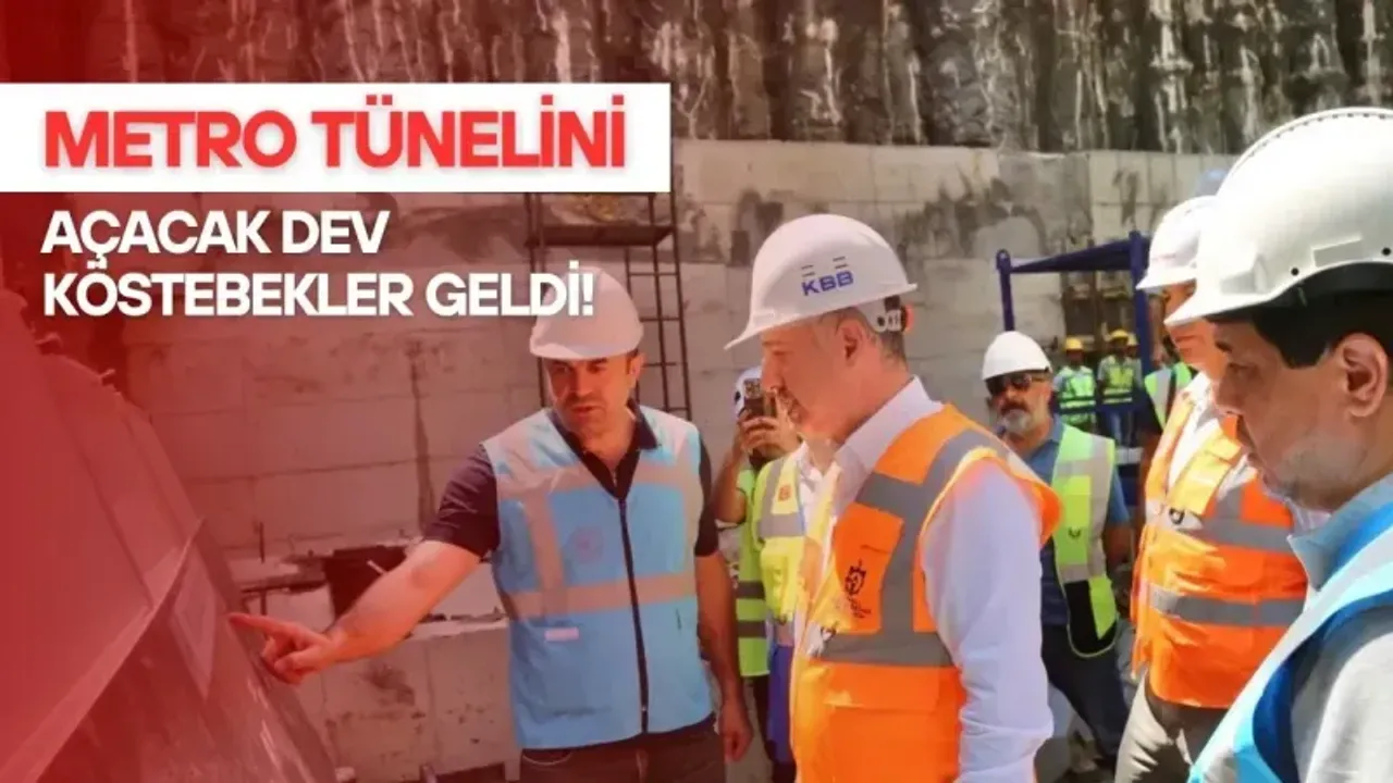 Metro tünelini açacak dev köstebekler geldi! 