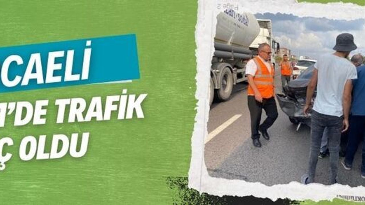 Kocaeli TEM’de TIR ve üç araçlı zincirleme kaza