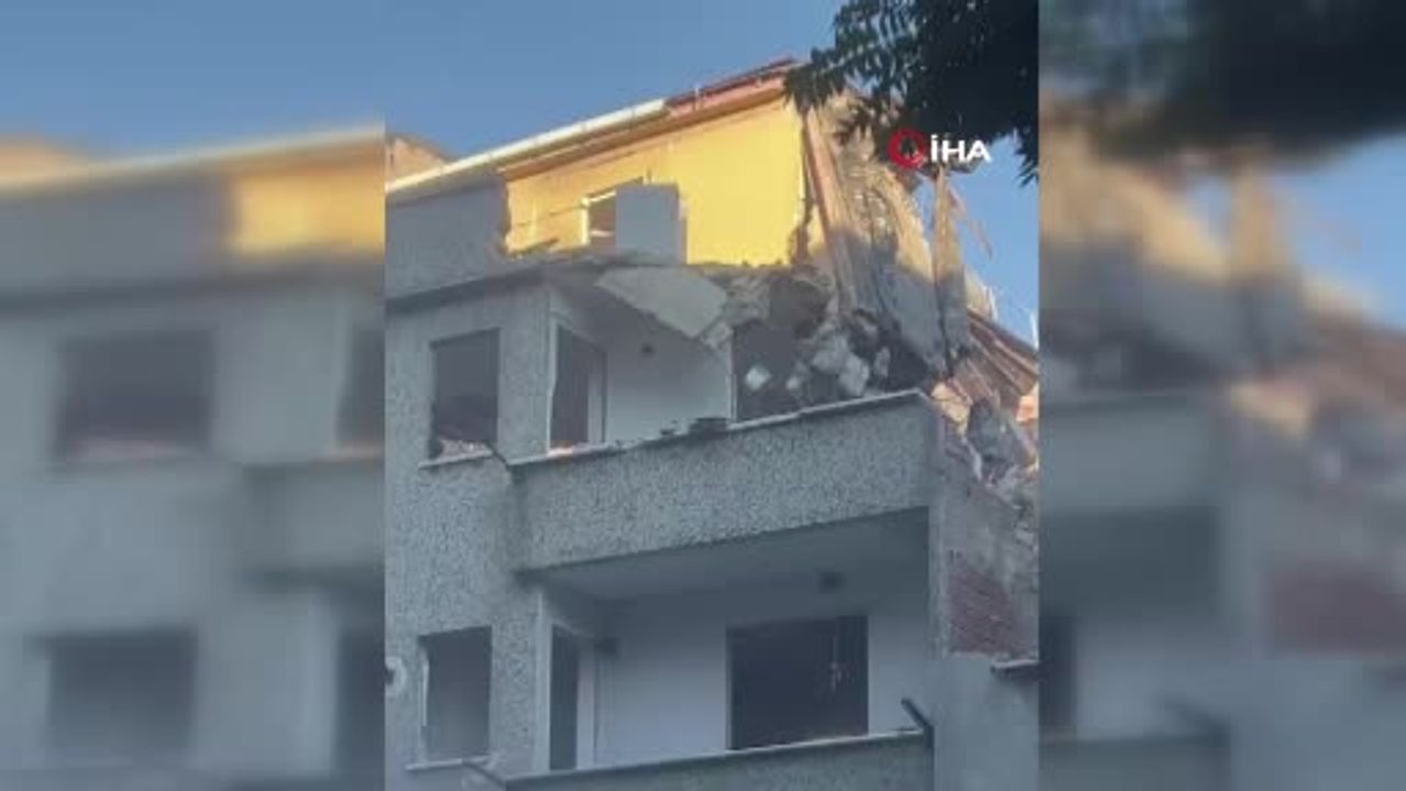 Zeytinburnu’nda Şoke Eden Görüntü: Duvarsız Bina Havadan Görüntülendi