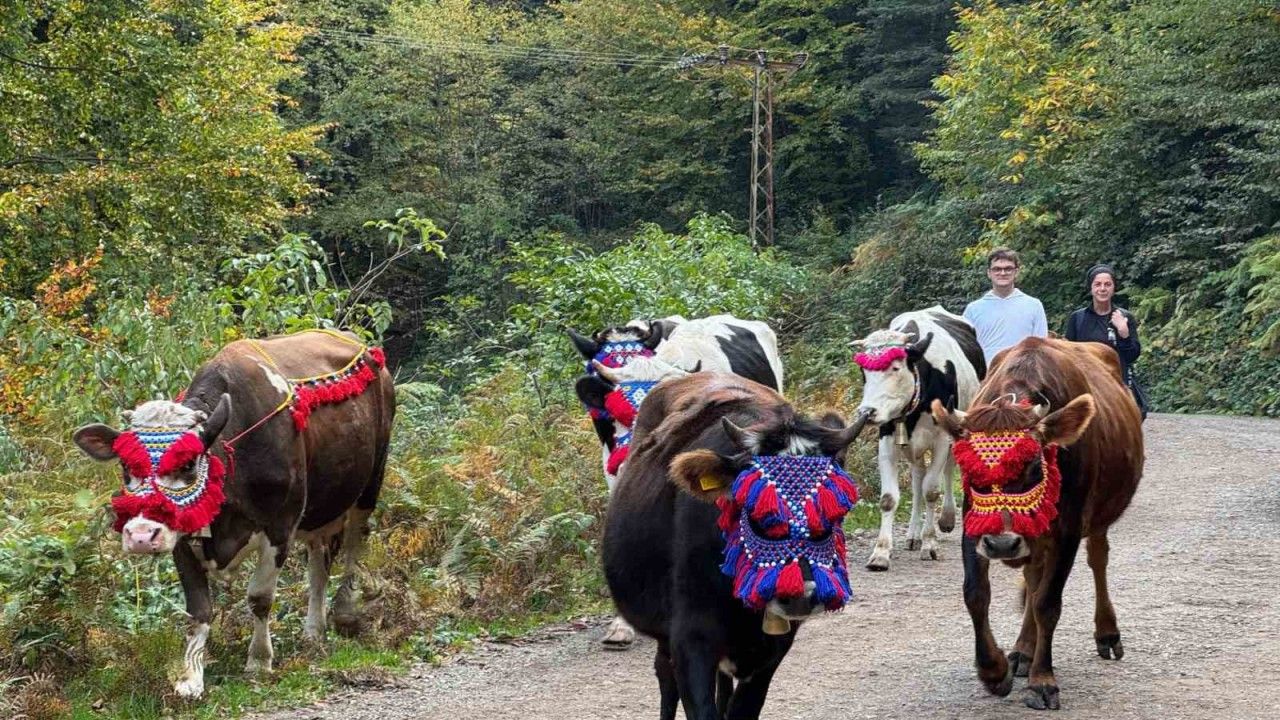 Keremali Yaylası’ndan renkli dönüş şöleni