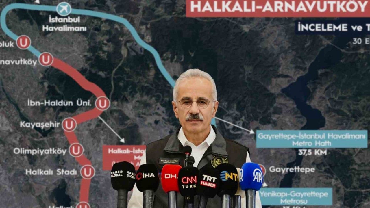 Ulaştırma Bakanı Uraloğlu: “Halkalı-İstanbul Havalimanı Metro Hattı’nı 2026’nın ilk çeyreğinde hizmete açacağız”
