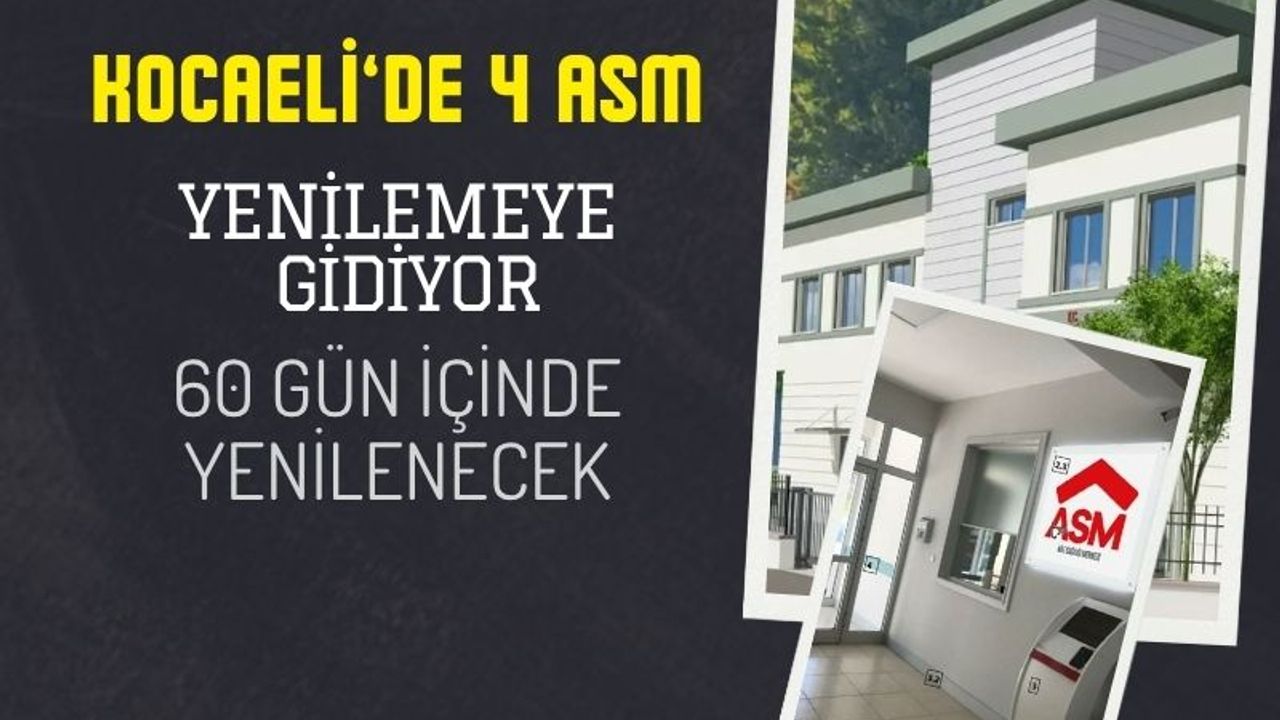 Kocaeli’de 4 Aile Sağlığı Merkezi 60 Gün İçinde Yenileniyor