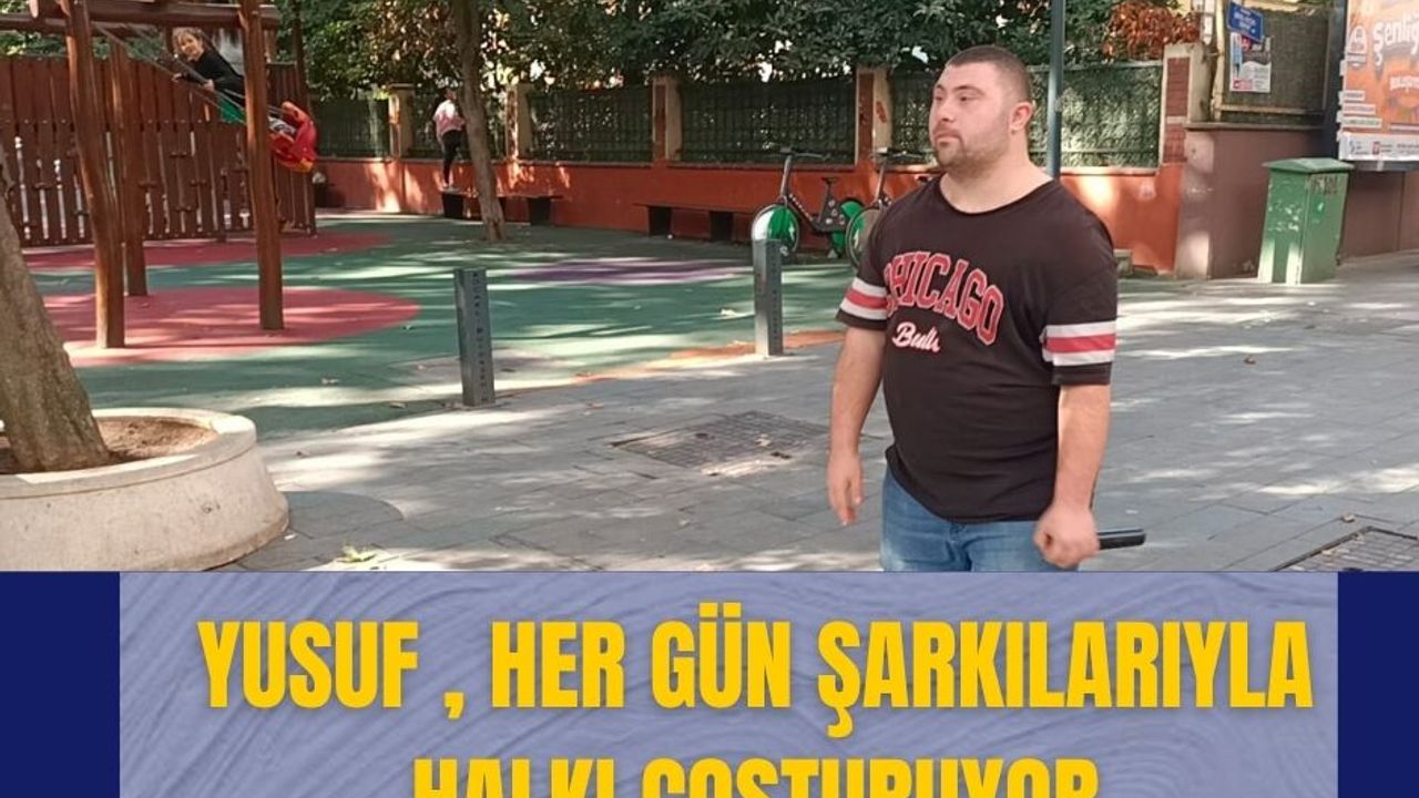 İzmit’in Neşe Kaynağı Yusuf, Her Gün Şarkılarıyla Halkı Coşturuyor
