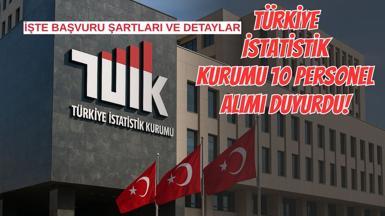 Türkiye İstatistik Kurumu 10 Personel Alımı Duyurdu: İşte Başvuru Şartları ve Detaylar