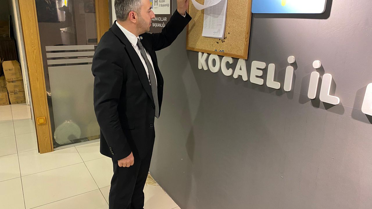 İYİ Parti Kocaeli İl Delege Listesi Askıya Çıktı