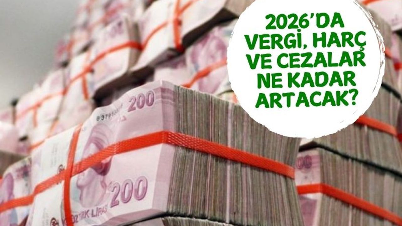 2026’da Vergi, Harç ve Cezalar Ne Kadar Artacak?