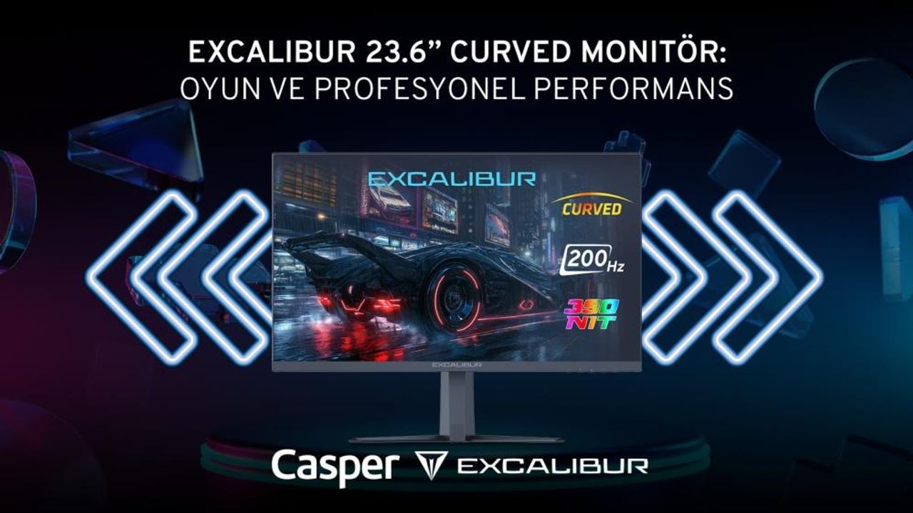 Casper’dan teknoloji severlere yeni seçenek: Excalibur 23.6’’ monitör satışta