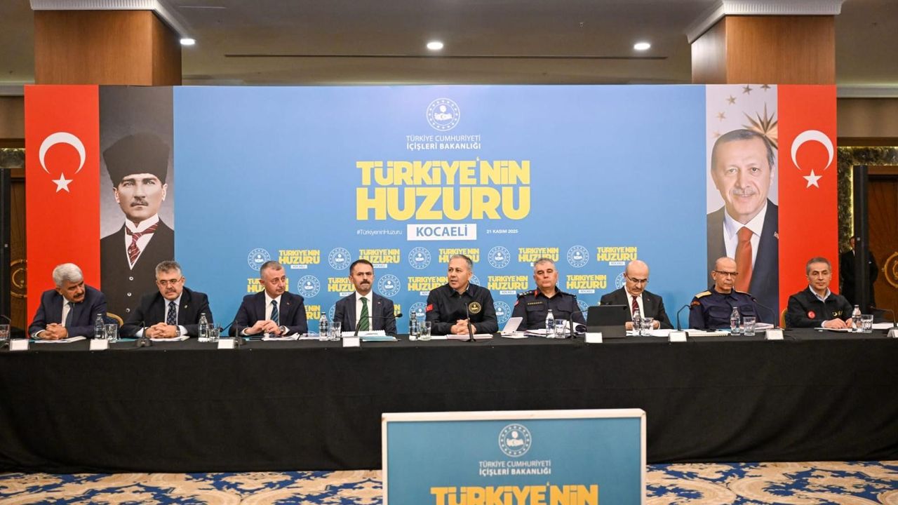 Bakan Yerlikaya Kocaeli'de Asayiş Raporunu Açıkladı