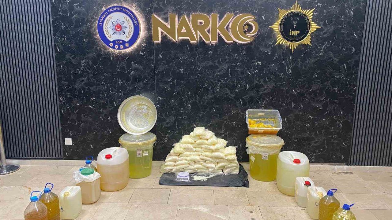 Esenyurt’ta zehir operasyonu: 178 kilo metamfetamin ele geçirildi