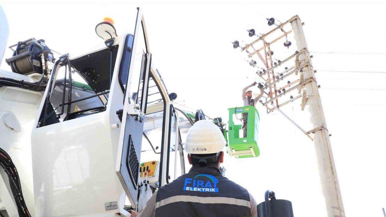 Fırat EDAŞ, zorlu kış şartlarına karşı sahada önlemlerini aldı