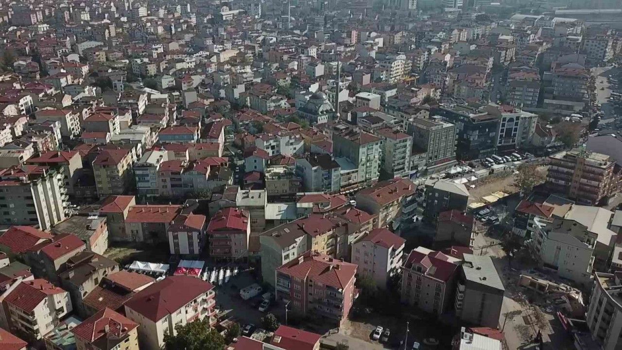 Gebze’de Riskli Bölge Havadan Görüntülendi