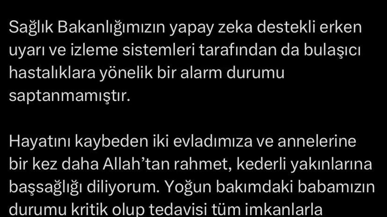 İstanbul İl Sağlık Müdürü Güner’den gıda zehirlenmesi açıklaması