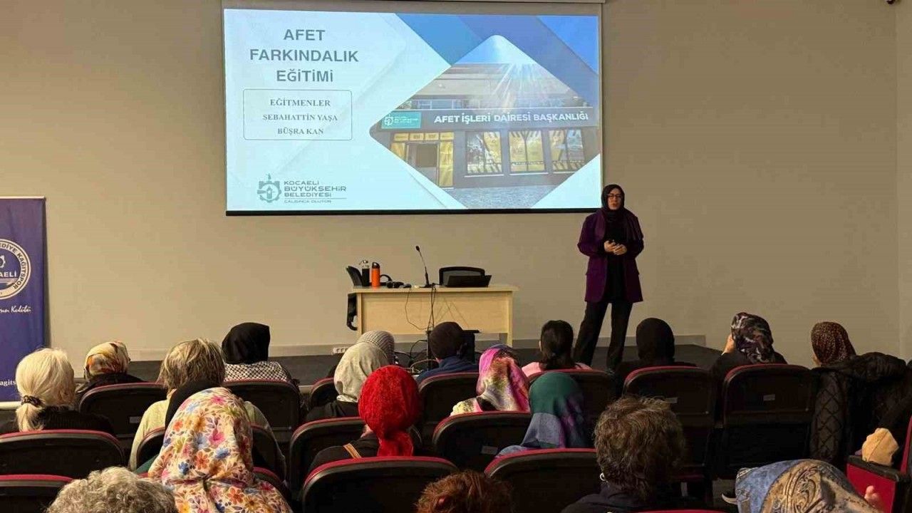 Kadınlara afet bilinci eğitimi