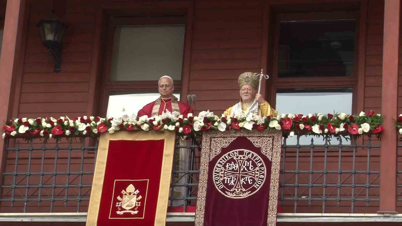Papa 14. Leo, Aya Yorgi Kilisesi'nde Ayine Katıldı