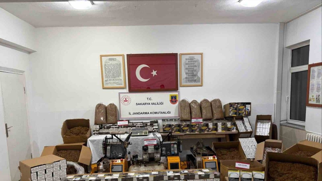 Sakarya Geyve’de 167 bin makaron ele geçirildi: 1 kişi hakkında işlem başlatıldı