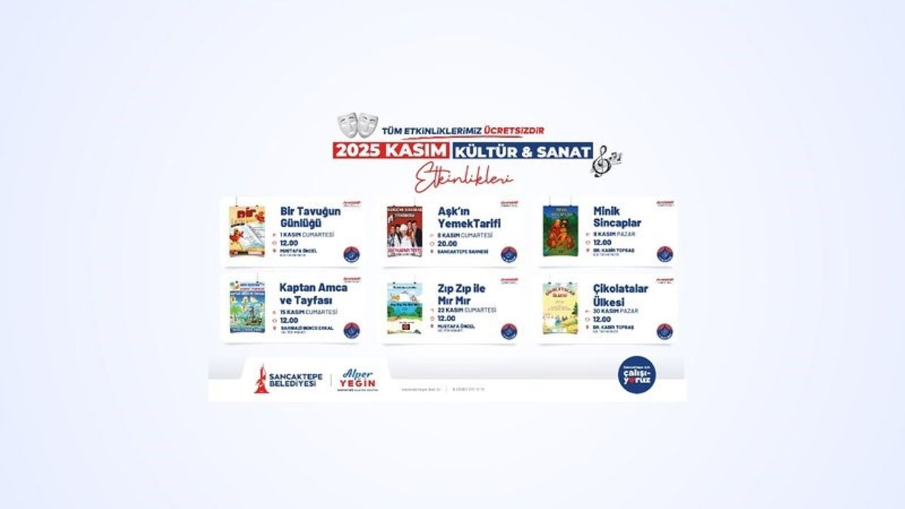 Tiyatrodan çocuk oyunlarına: Sancaktepe’de kasım sahneleri dolup taşıyor