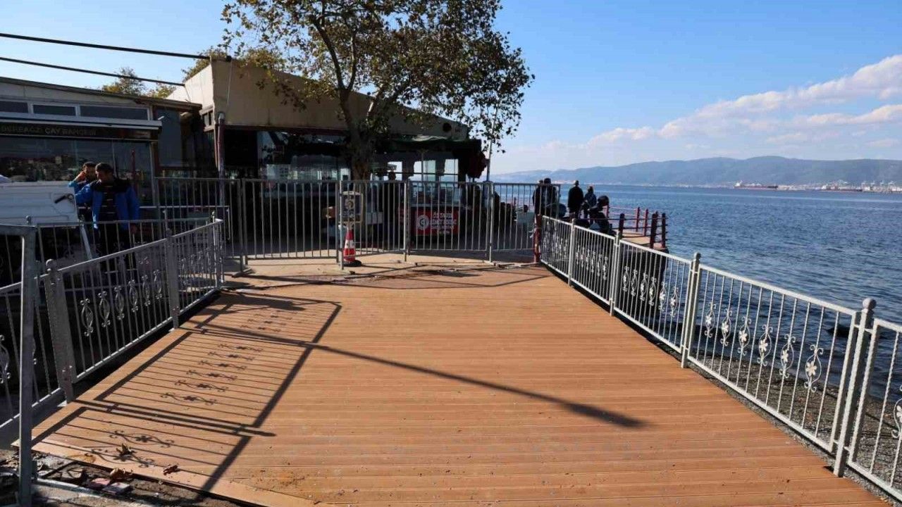 Yeni yaya köprüsü ile Değirmendere sahilinde güvenli ve estetik ulaşım sağlanacak