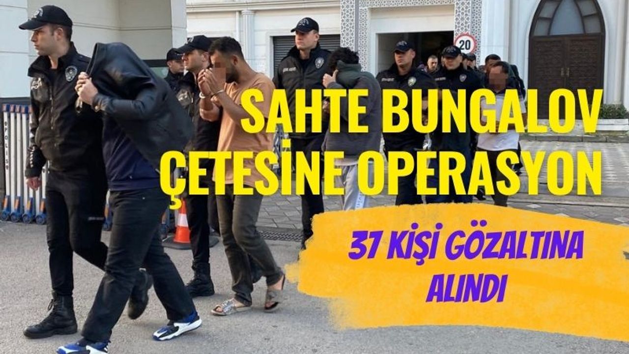 Kocaeli Merkezli 11 İlde Bungalov Dolandırıcılığı Operasyonu: 37 Gözaltı