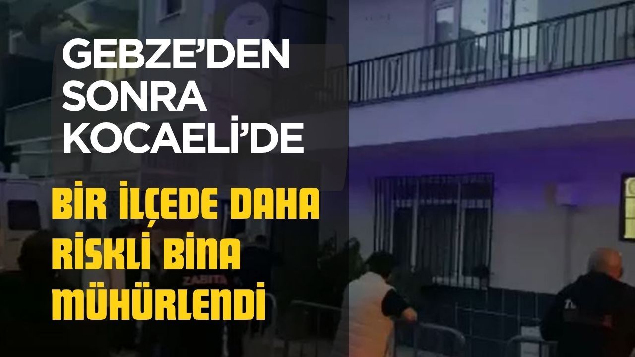 Darıca’da tedirgin eden gelişme: Kolonları çatlayan bina apar topar boşaltıldı