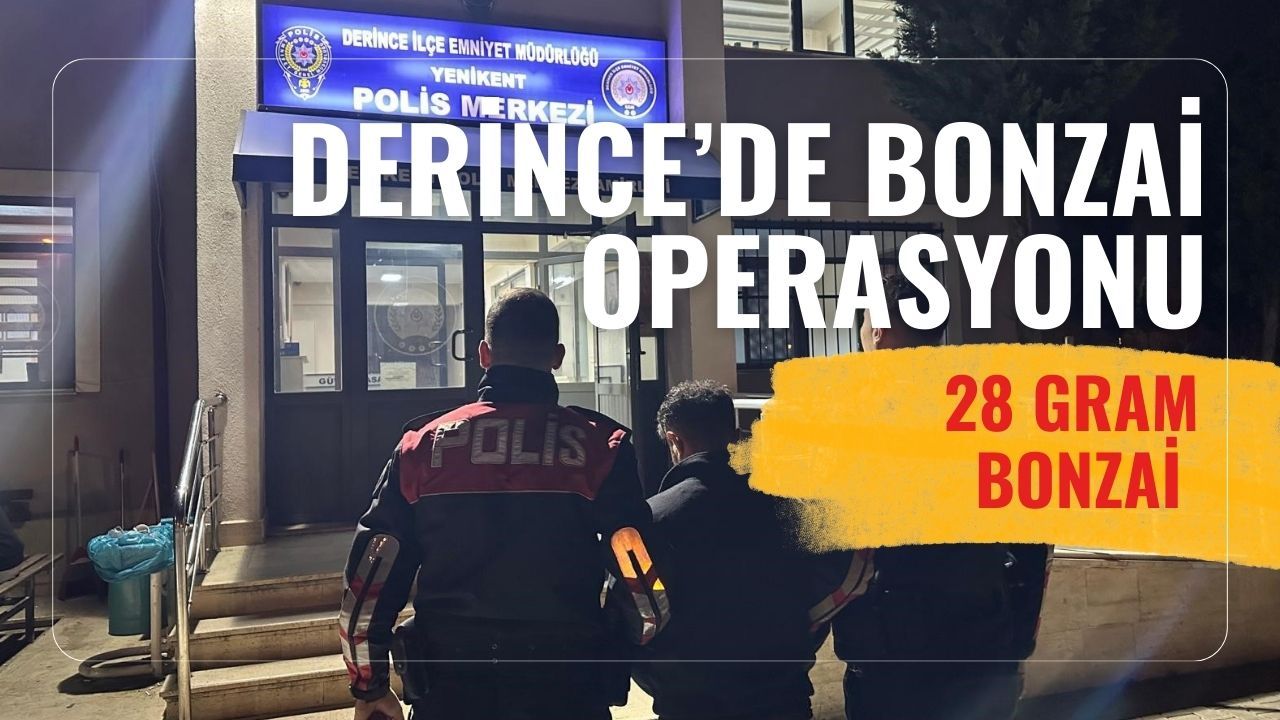 Derince’de Üzerinde 28 Gram Bonzai ile Yakalanan Şüpheli Tutuklandı