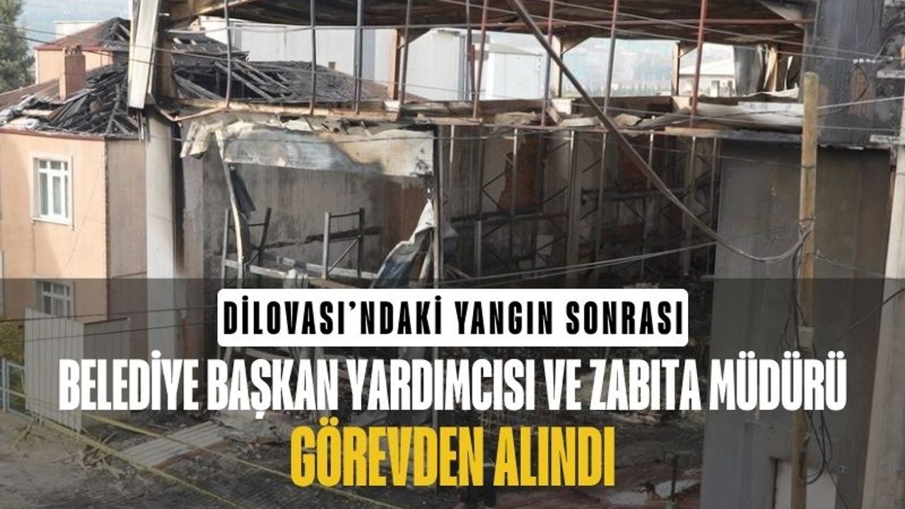 SON DAKİKA: Dilovası’ndaki Yangın Sonrası Belediye'den Açığa Almalar, 11 Kişi Adliyeye Sevk Edildi