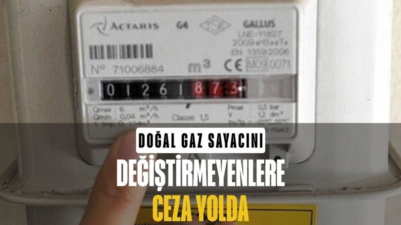 Doğal Gaz Sayacını Değiştirmeyenlere Ceza Yolda!