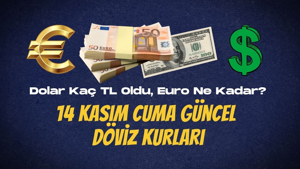Dolar Kaç TL Oldu, Euro Ne Kadar? (14 Kasım Cuma Güncel Döviz Kurları)