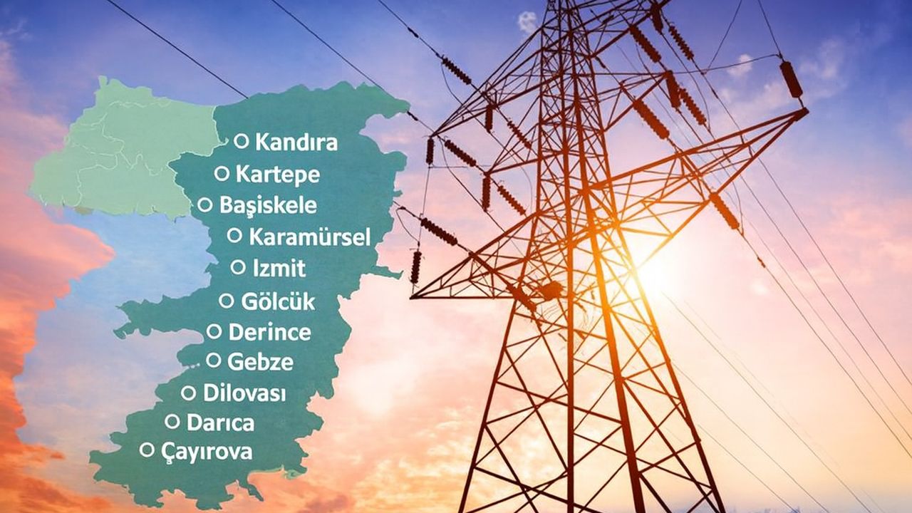 Kocaeli’de Elektrikler Nöbetleşe Kesiliyor! 24 Kasım Günü Bu İlçelere Dikkat