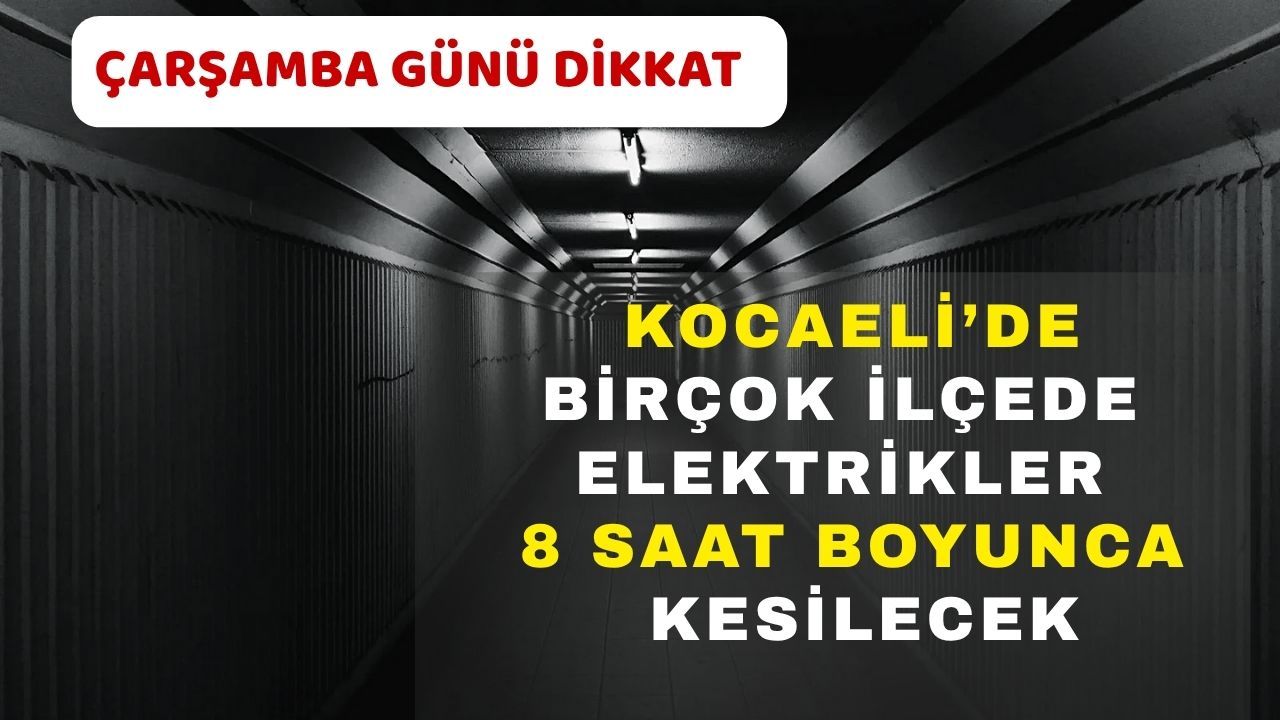 Elektrik Kesintisi Saat Saat Yayılacak: Kocaeli’de Harita Gibi Liste