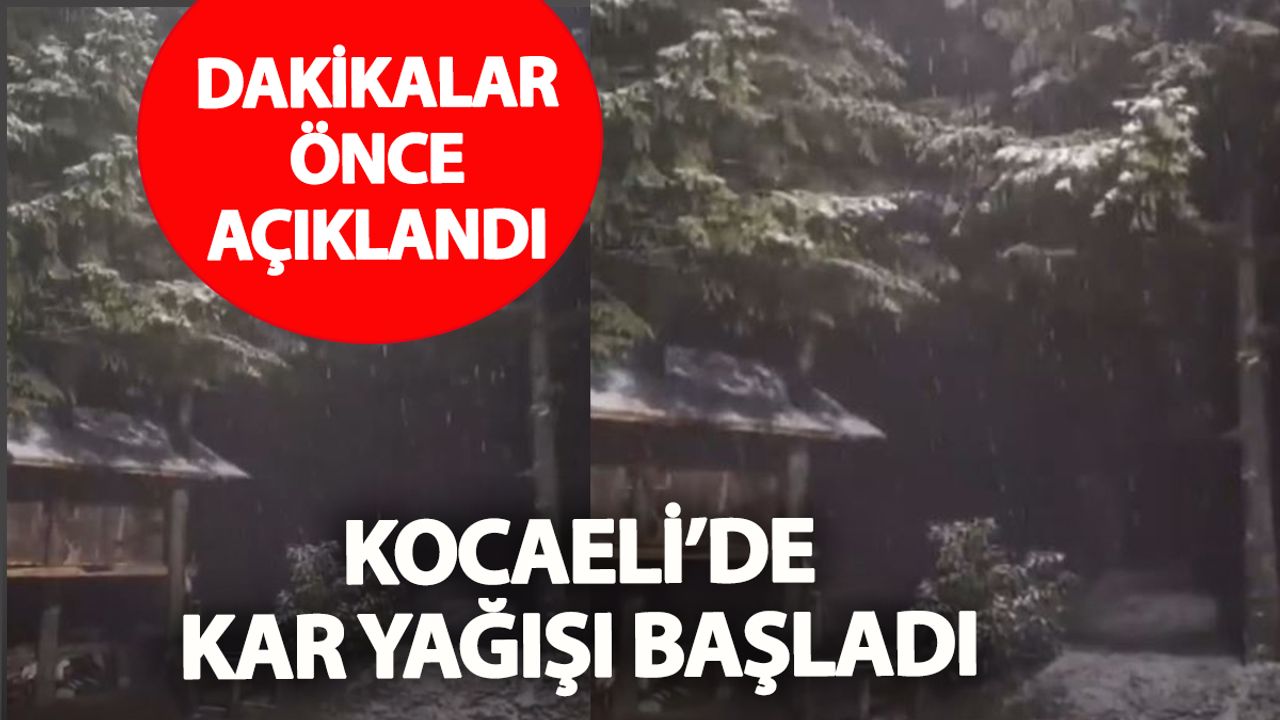 Kocaeli Beyaza Büründü: Yılın İlk Karı Kartepe’ye Düştü