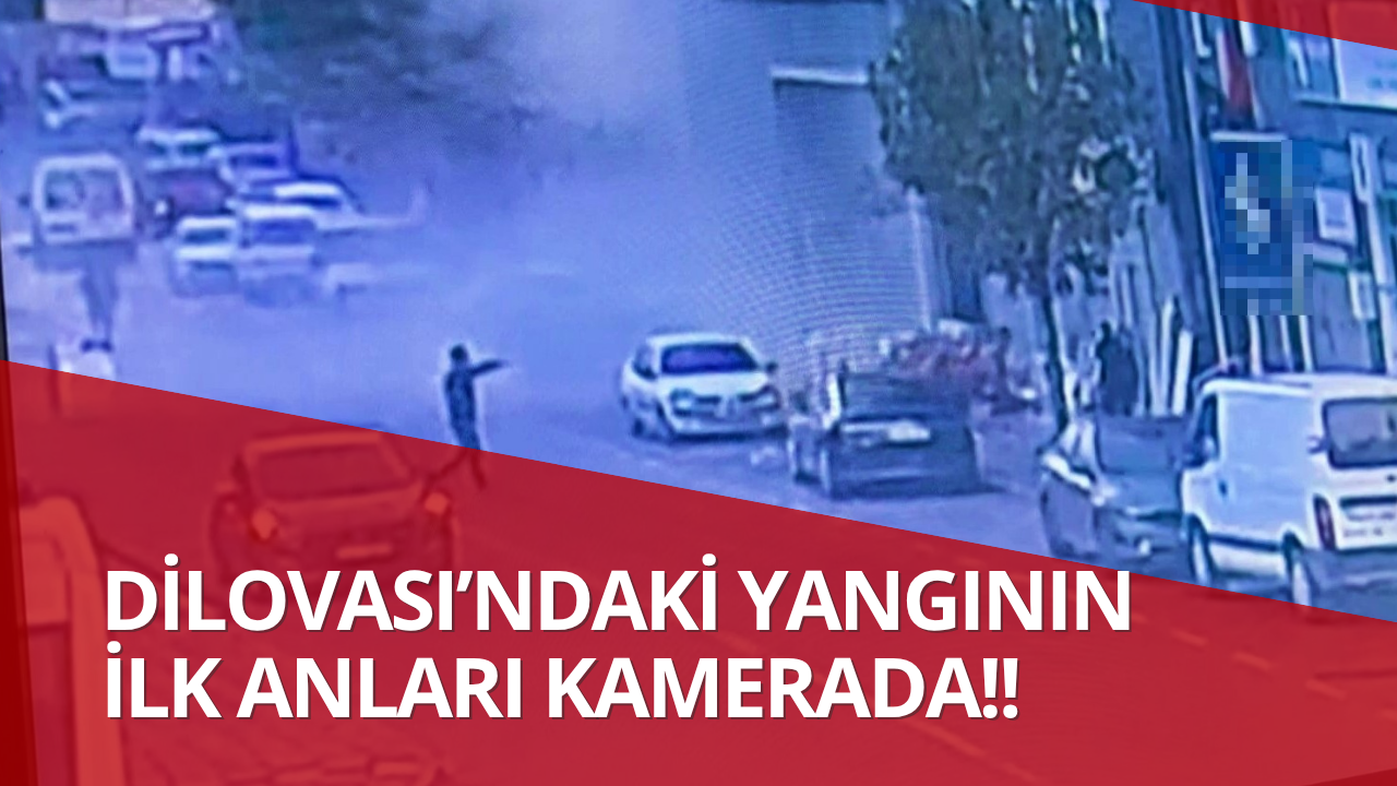 Dilovası’ndaki Yangının İlk Anları Kamerada