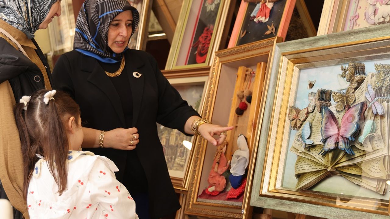 KO-MEK kursiyeri Sevim Gökkaya’dan GTO’da sanat sergisi