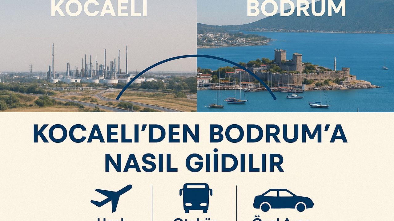 Kocaeli Bodrum arası kaç km?