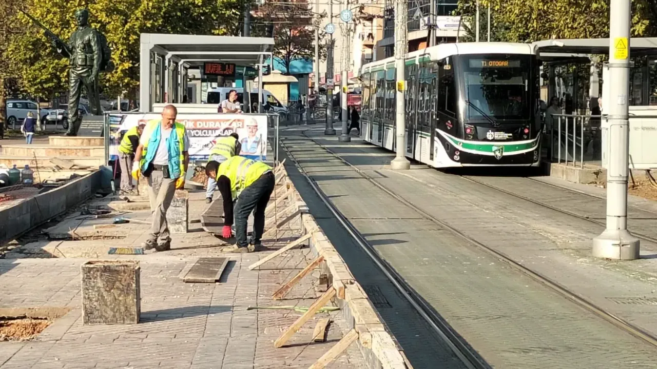 Doğu Kışla Tramvay Durağı genişletiliyor: Kapasite iki katına çıkıyor