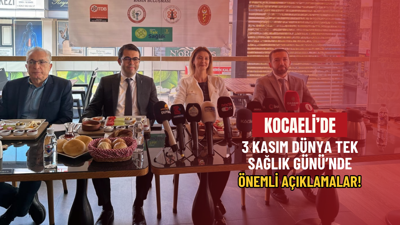 Kocaeli’de 3 Kasım Dünya Tek Sağlık Günü’nde önemli açıklamalar!