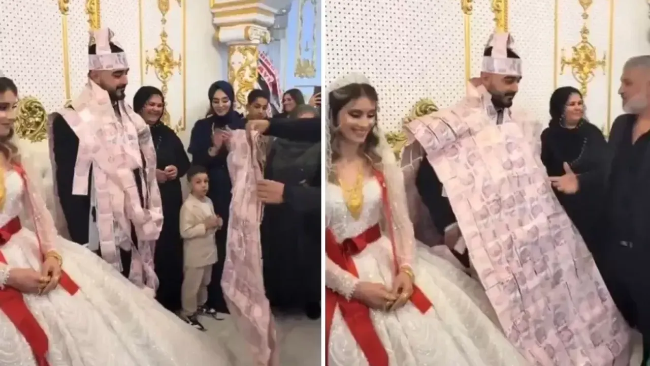 Mardin’de Sıra Dışı Düğün: Damada Miğfer ve Yelek