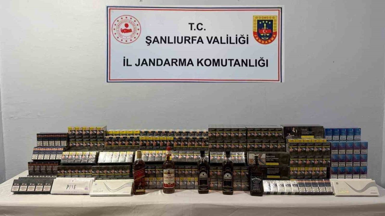 Şanlıurfa’da kaçakçılığa darbe: Binlerce paket sigara ve alkol ele geçirildi