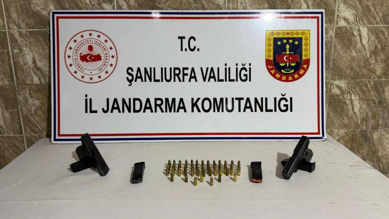 Şanlıurfa’da ruhsatsız silah operasyonu: Jandarma 5 silah ele geçirdi