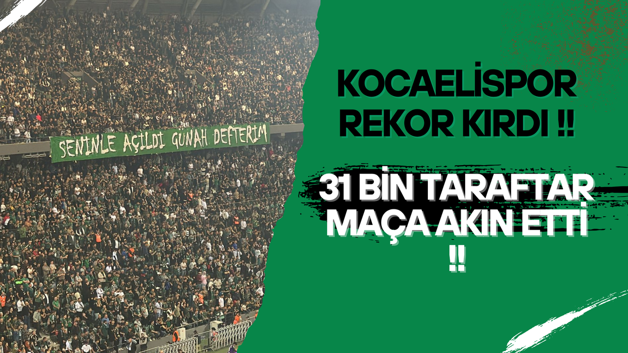 Kocaelispor Rekor Kırdı : 31 Bin Taraftar Maça Akın Etti!!