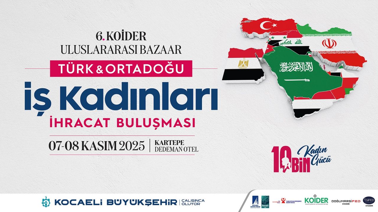 Türkiye & Ortadoğu İş Kadınları İhracat Buluşması Kocaeli’de Başlıyor
