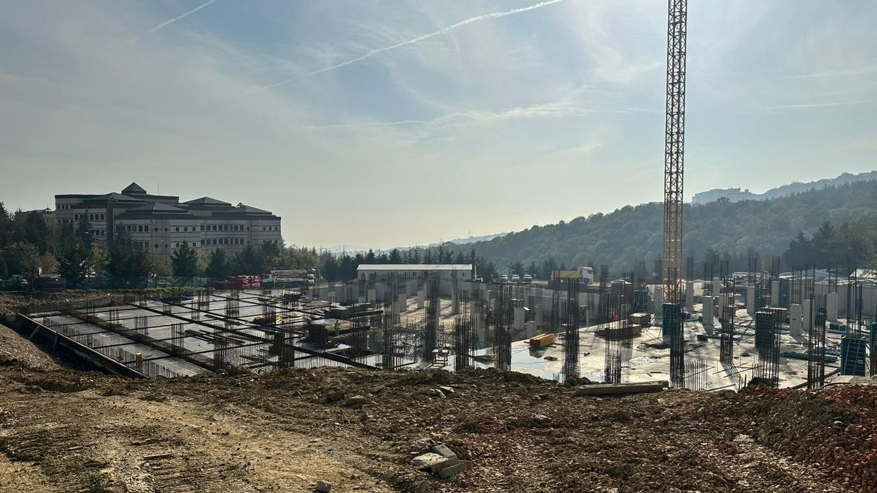 Umuttepe Cami ve Otopark projesi hızla yükseliyor