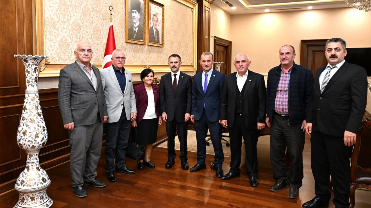 Gölcük Muhtarlarından Vali Aktaş’a Ziyaret