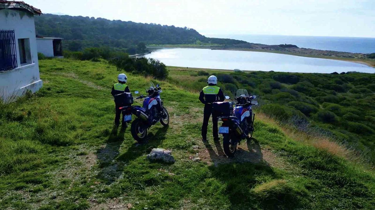 Pembe gölün güvenliği jandarma ekiplerinci sağlanıyor