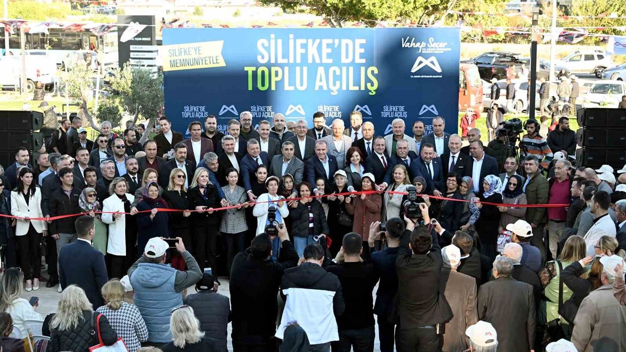 Silifke’de 3 projenin toplu açılışı yapıldı