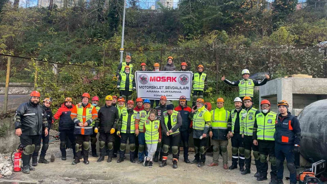 Motosiklet Sevdalıları Arama ve Kurtarma Ekibi Akreditasyon Yolunda