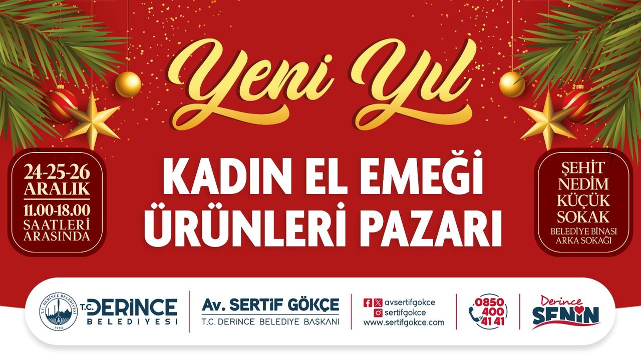 Yeni Yıl Hediyeleri Derince’de DER-MEK Stantlarında