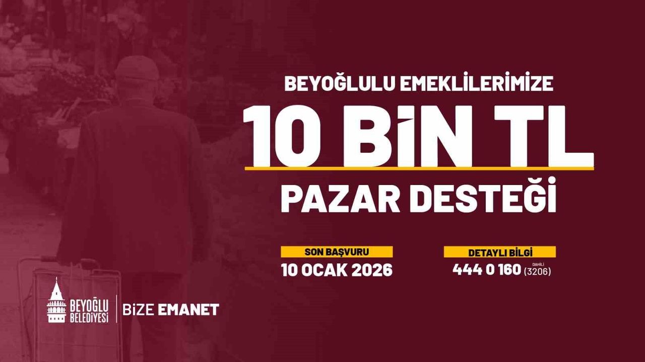 Beyoğlu'nda emeklilere verilen pazar desteği 2026'da da devam edecek