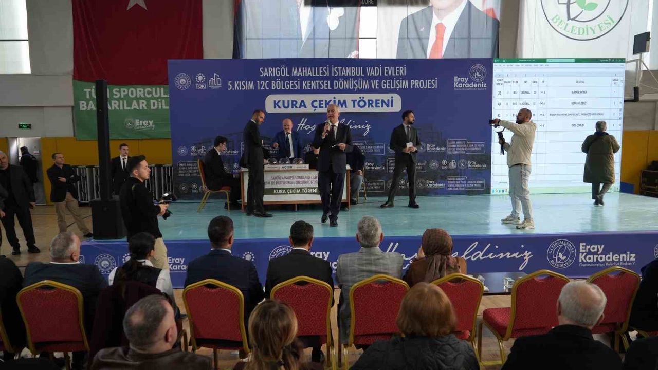 Kiradan kurtulup ev sahibi oldular: Gaziosmanpaşa’da kura çekimi yapıldı