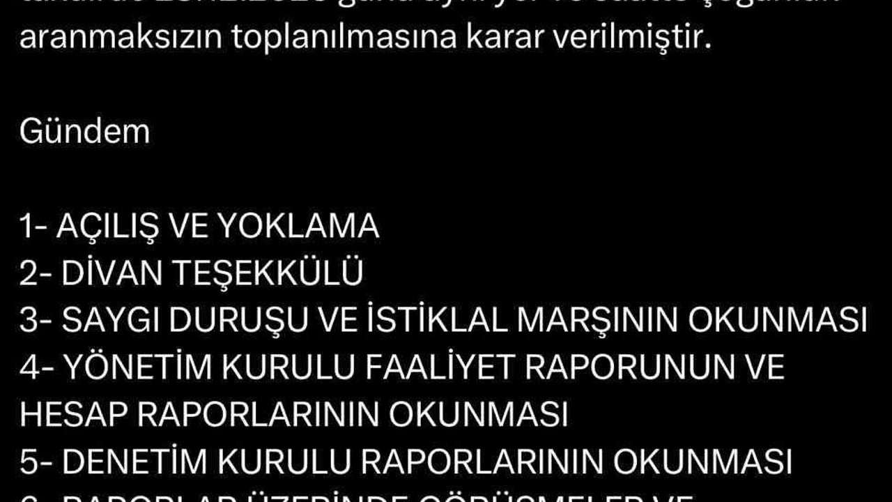 Muhammet Kıratlı'nın istifası sonrası Sakaryaspor'da kongre süreci başladı