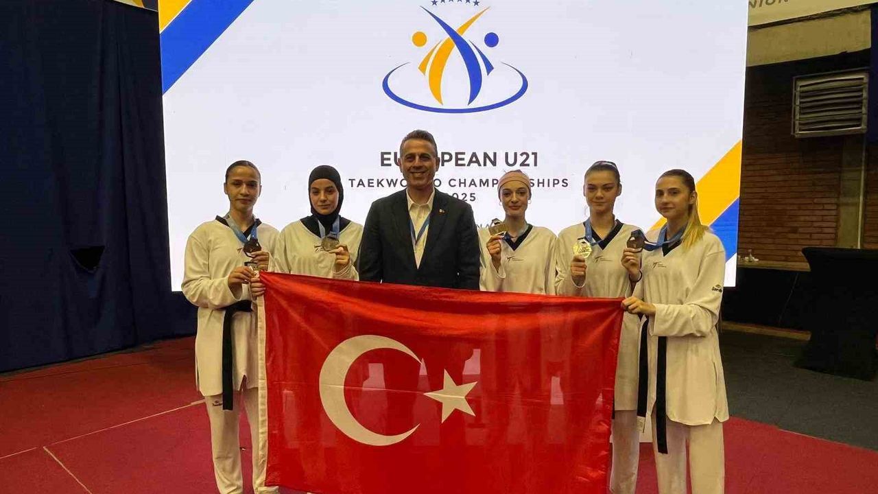 Ümitlerden Taekwondo Şampiyonası'nda 5 madalya